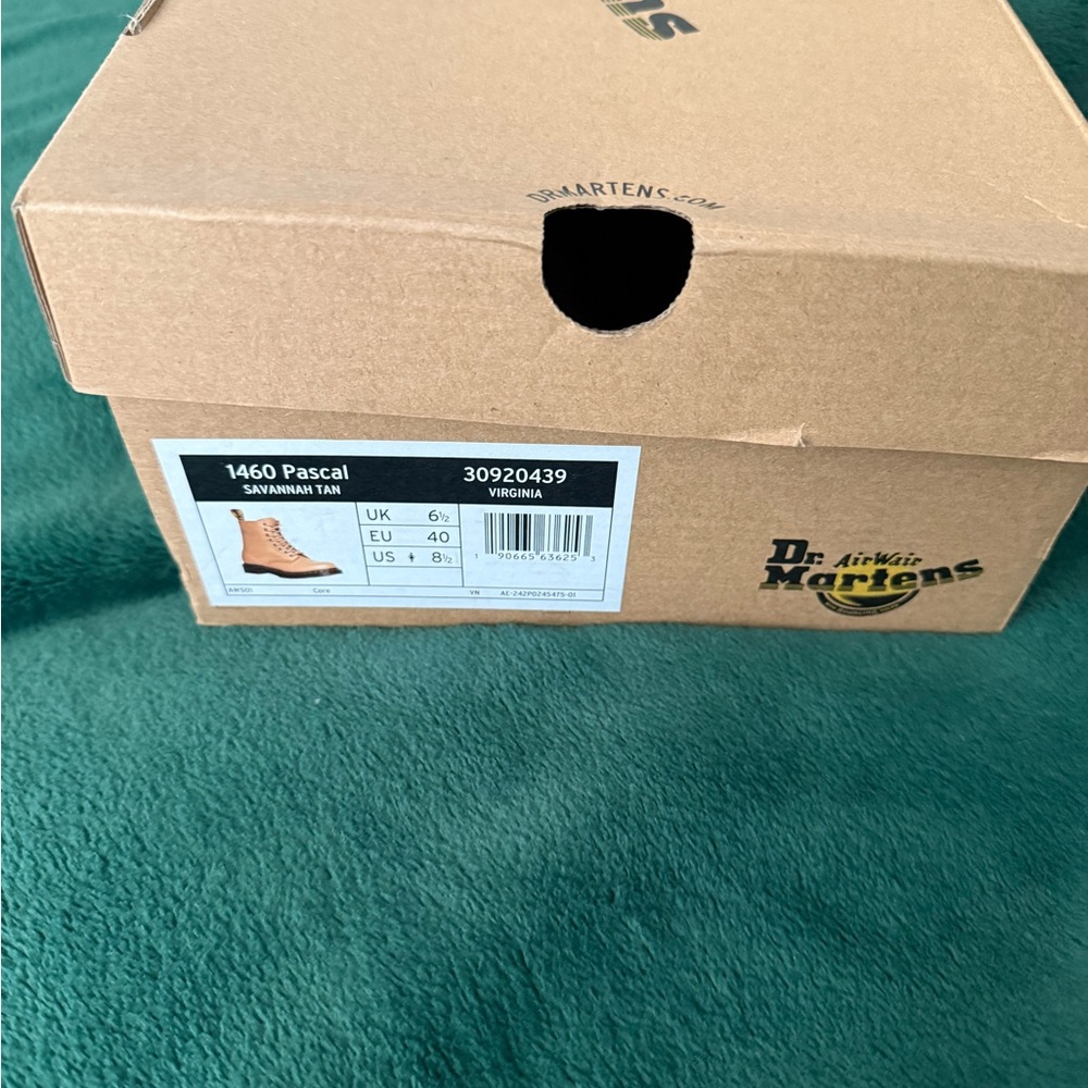 Dr. Martens Cream Leather Boots with Translucent Soles